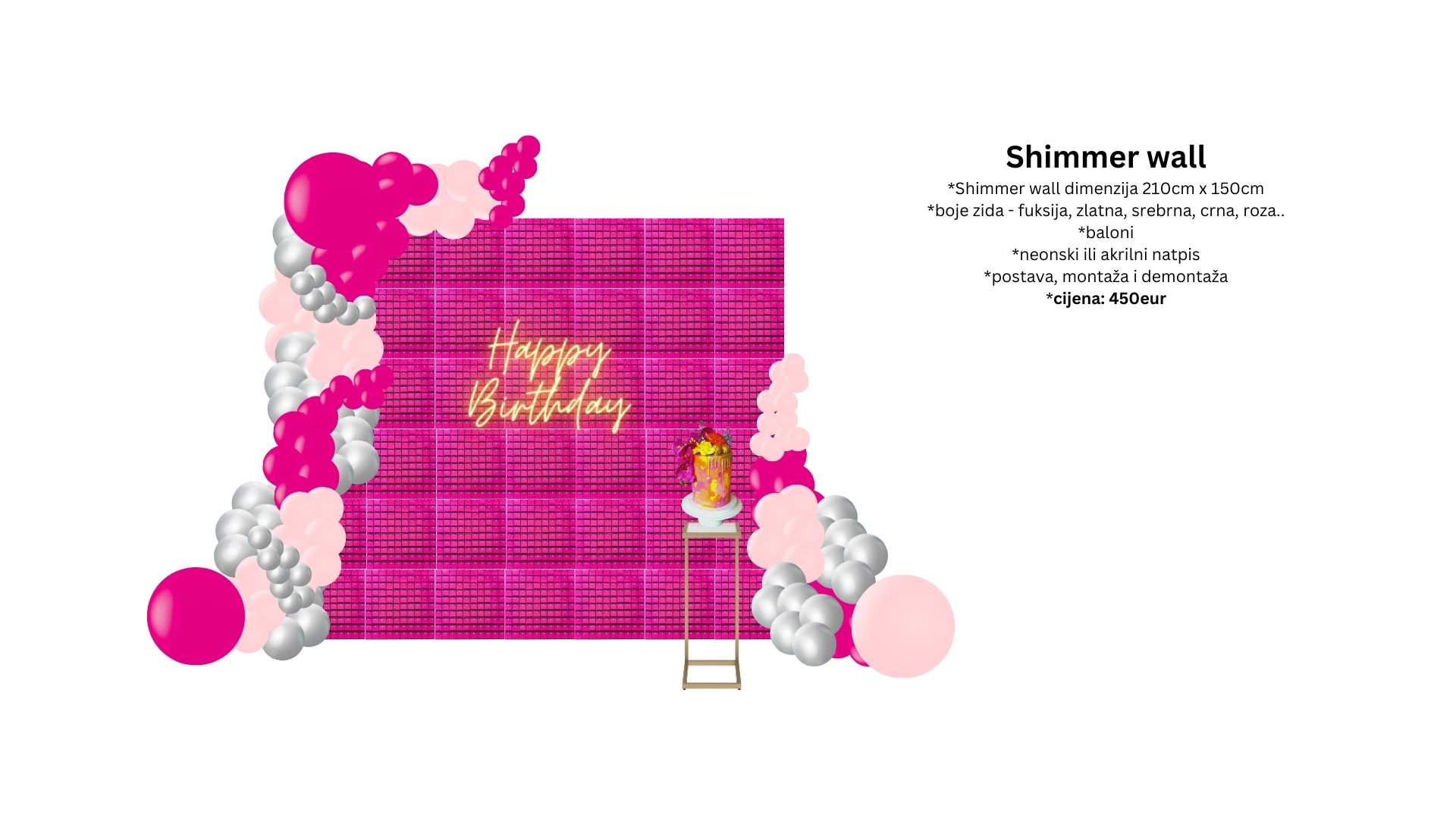 Shimmer wall (razne boje)