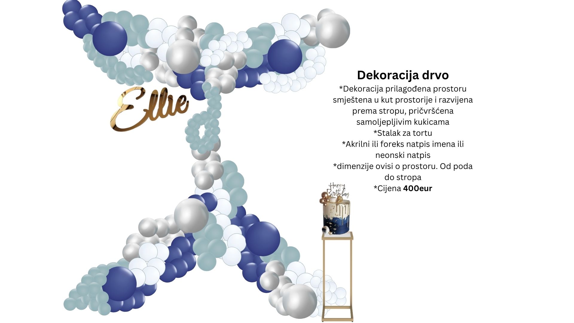 Dekoracija drvo - freestyle prilagođeno prostoru