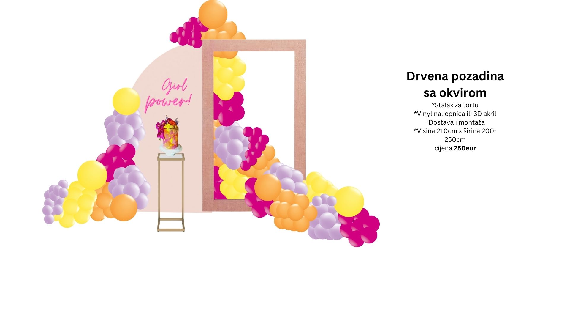 Drvena pozadina i okvir za slikanje